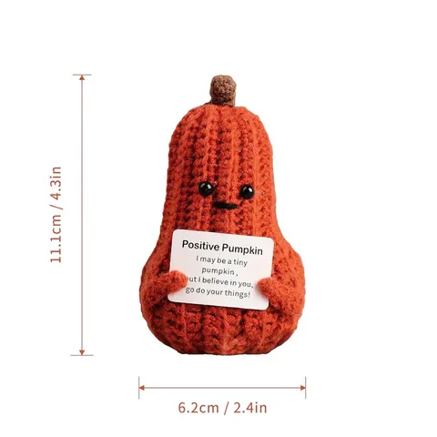 Poupée Crochetée Tricotée Soutien Émotionnel Positif Ornement Fait Main Décoration De Table Cadeau De Guérison