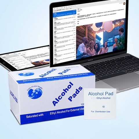 Alcohol Prep Pads 75 Percent Ethyl Alcohol Disinfecting Wipes Disposable Cleaning For Screen Phone Jewelry Sterile Individually Wrapped