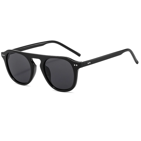 Occhiali Da Sole Pilot Retro Con Rivetti Protezione UV Montatura In Plastica Lenti Colorate Jelly Per Uomo Donna
