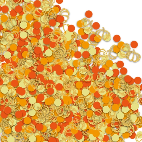 Thanksgiving Pumpkin Confetti Autumn Harvest Party Decoration Gold Glitter Paper Round Table Scatter For Feast