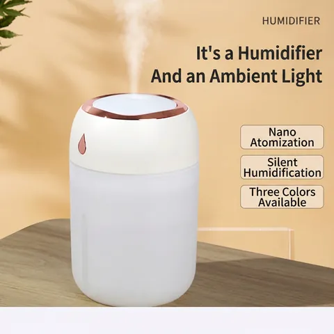Mini Humidificador Portátil Purificador De Aire USB Luz Nocturna LED Colorida Niebla Nano Silenciosa Difusor Aroma Para Oficina Coche