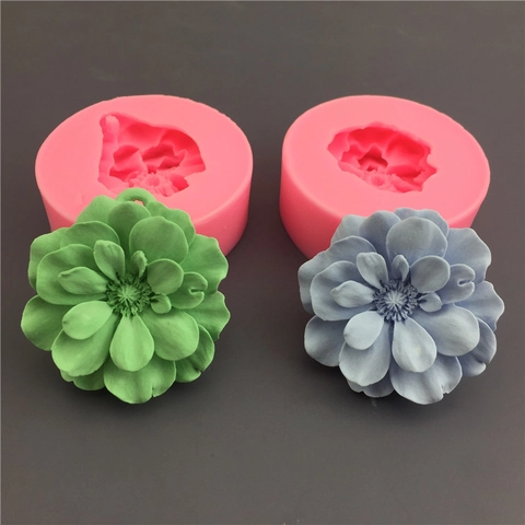 Peony Flower Ranunculus Silicone Mold Floral Fondant Cake Chocolate Aromatherapy Candle Epoxy Resin Craft Tool