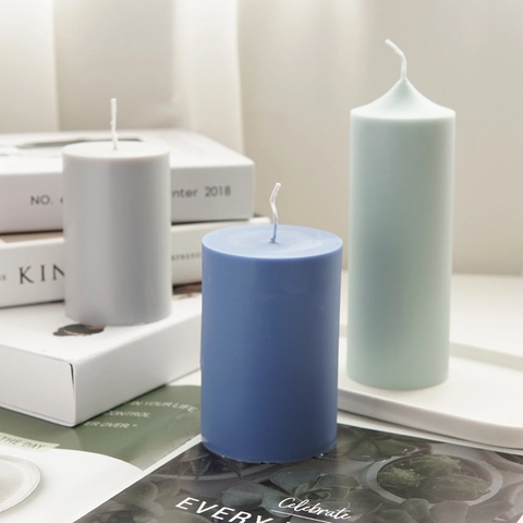 DIY Candle Mold Clear Plastic Cylinder Church Top Pillar Scented Candle Making Tool Handmade Home Decor Craft Supplies