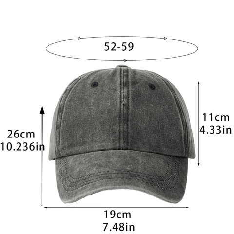 Cappello Da Baseball In Cotone Lavato Retrò Regolabile Tinta Unita Visiera Curva Dad Hat Per Uomo E Donna Traspirante All'aperto