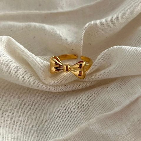 925 Sterling Silver Bowknot Ring For Women Open Adjustable High Polish Elegant French Fashion Jewelry
