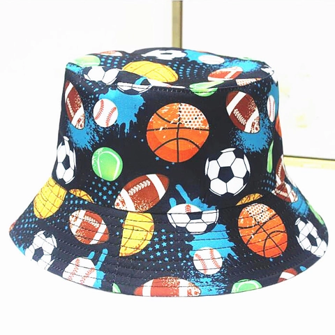 Wende-Anglerhut Aus Polyester Für Damen Herren Sonnenschutz Cartoon Anime Muster Outdoor Vissershoed Halloween Party Accessoire