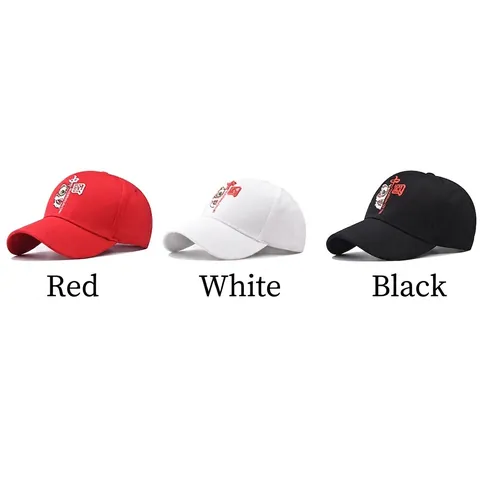 Cappello Da Baseball 100 Per Cento Cotone Stile Cinese Ricamo Danza Del Leone Regolabile Cappello Sole All'aperto Etnico