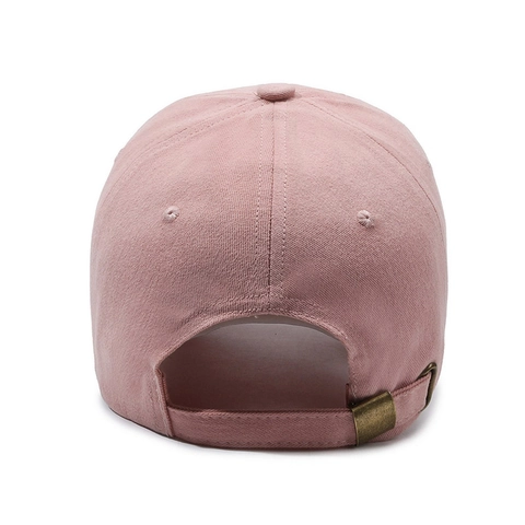 Unisex Cotton Baseball Cap Adjustable Metal Buckle Letter Embroidery Patch Casual Outdoor Sun Protection Hat