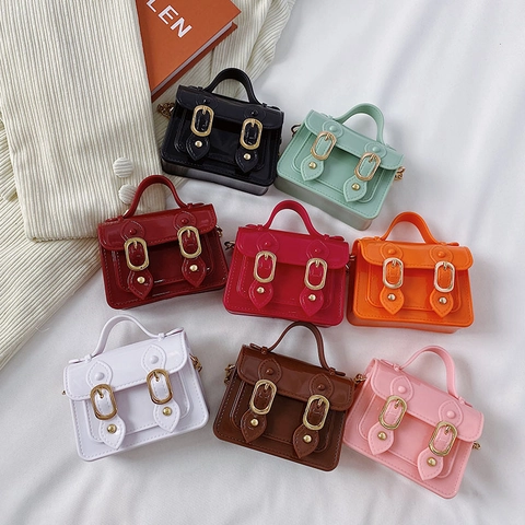 Mini Borsa A Tracolla Jelly PVC Stile Cambridge Borsa A Mano Con Catena Dorata Per Donne Elegante Estate