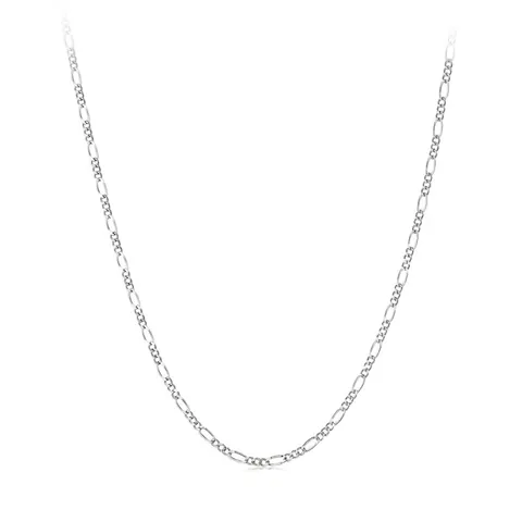 Collana a Catena Figaro in Vero Argento Sterling 925 per Donna Minimalista S925 Argento Girocollo Catena Clavicvola Gioielli