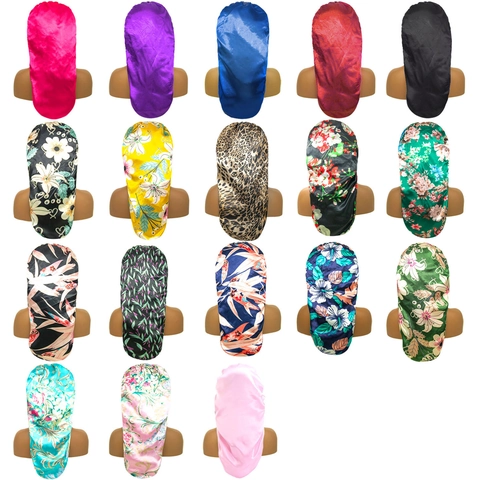 Cuffia Lunga In Raso Protezione Capelli Cuffia Da Notte Con Fascia Elastica Larga Per Trecce Donne