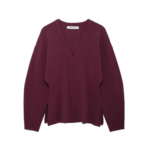 Donna Cardigan In Maglia E Minigonna Completo Scollo A V Maniche Lunghe Tinta Unita Casual Moda