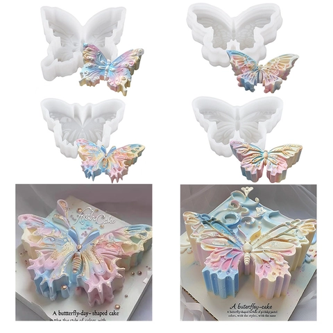 3D Vlinder Siliconen Vorm DIY Fondant Taart Decoratie Gereedschap Voor Aromatherapie Kaarsen Zeep Maken Handwerk