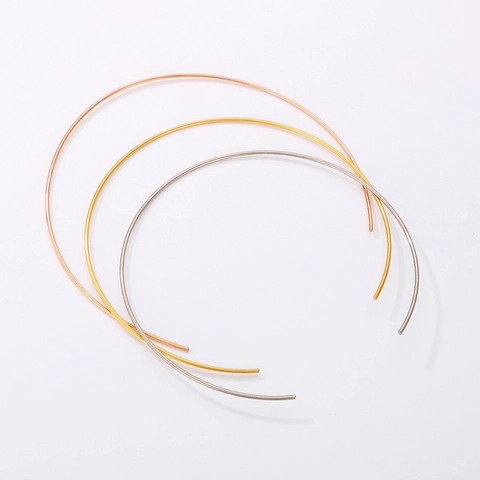 Gargantilla Torque Minimalista Acero Inoxidable Abierta Redonda Simple Choker Accesorio Joyería Mujer DIY Moda