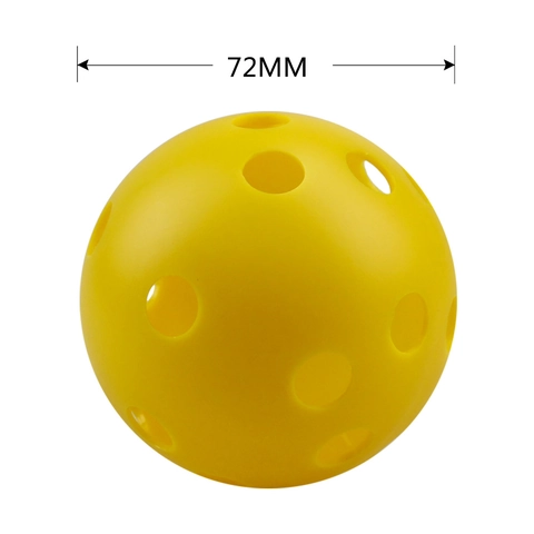 Palline Da Pickleball Plastica PE 26 Fori Allenamento Indoor Outdoor Esercizio Cavo Resistente Multicolore