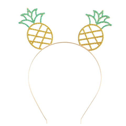 Diadema De Diamantes De Imitación De Piña Y Coco Aleación Verano Playa Fiesta Pelo Tema Frutas Accesorios Mujer Niñas