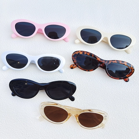 Occhiali Da Sole Ovali Retrò Cat Eye Protezione UV400 Montatura In Resina Lenti In PC Vintage Alla Moda Per Donna E Uomo