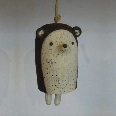 Animal Wind Chime Bell Handmade Painted Resin Hanging Ornament For Garden Patio Home Decor Rustic Bohemian Style