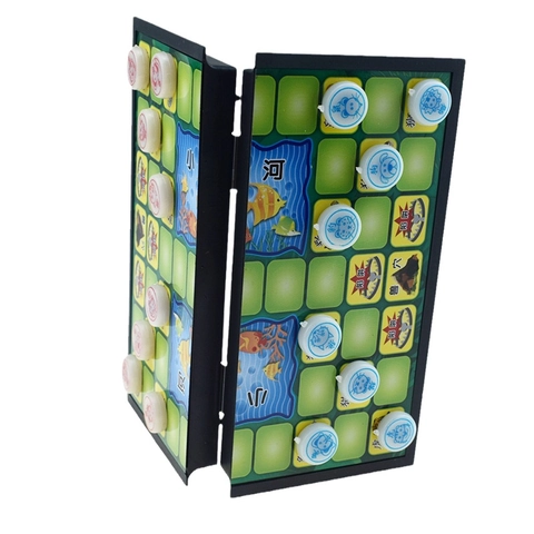 Magnetic Board Game Set Foldable Plastic Portable Mini Educational Tabletop Toys For Kids Adults Ludo Chess Game