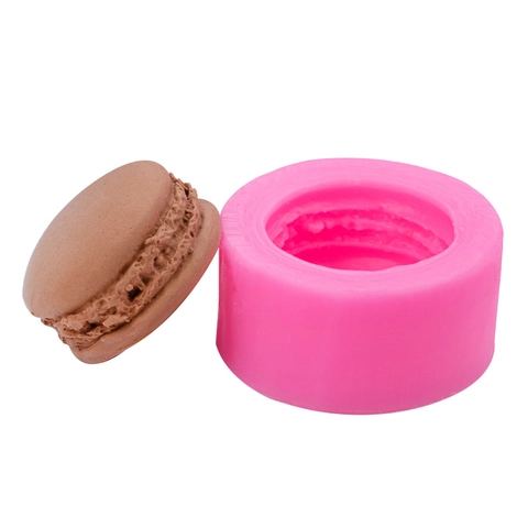 Molde De Silicona Macaron DIY Forma Realista Herramienta De Repostería Para Decoración De Pasteles Jabón Artesanal Vela