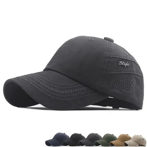 Gorra De Béisbol De Algodón Lavado Vintage Hombre Ajustable Bordado Sombrero De Sol Deporte Al Aire Libre