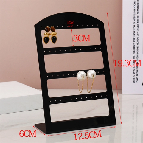 Ohrring Display Ständer L-Form Mehrere Ebenen Acryl Schmuck Organizer Für Ohrstecker Ohrringe Aufbewahrung Halter Rack Desktop
