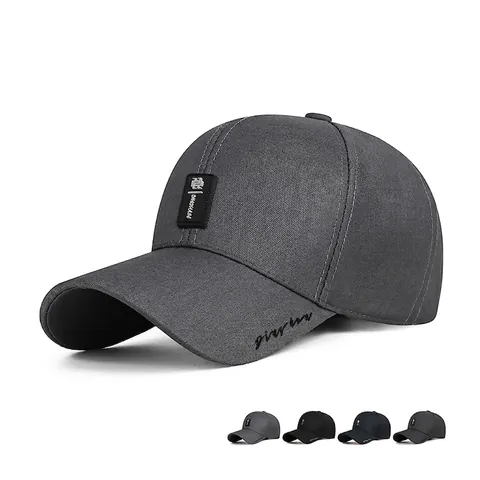 Baseball Cap Herren Polyester Verstellbar Sonnenschutz Business Casual Hut Mit Buchstaben Etikett Und Stickerei