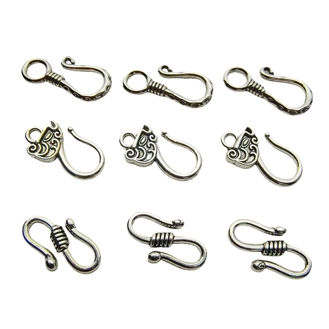 Vintage S Hook Clasps Zinc Alloy Connector Buckles For DIY Necklace Bracelet Jewelry Making Accessories