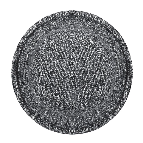 Chapeau Cloche En Tweed Pour Femmes Chaud Automne Hiver Pliable Bob Avec Nœud Élégant Accessoire Mode Vintage