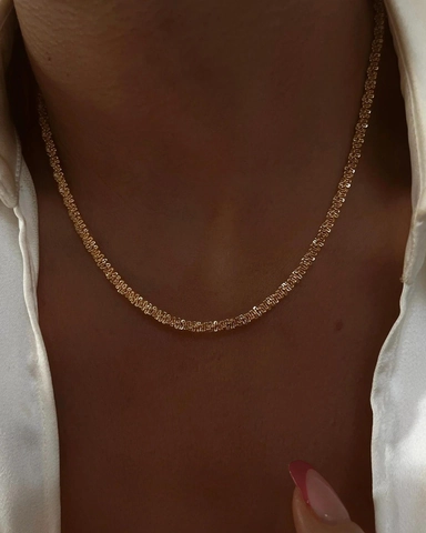 Funkelnde Sternenhimmel Kette 18K Vergoldeter Edelstahl Minimalistischer Retro Schlüsselbein Schmuck Für Damen