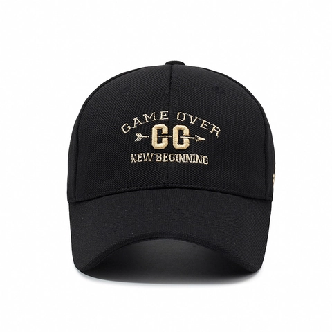 Cappellino Da Baseball Lettere Ricamate Game Over Visiera Curva Protezione Solare Streetwear Casual Per Uomini Donne