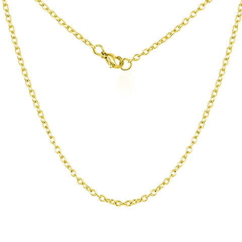 Edelstahl Gliederkette Halskette Für Herren Damen Minimalistisch Kreuz O-Kette Mit Karabinerverschluss Basisschmuck