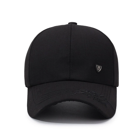 Baseball Kappe Herren Damen Baumwolle Polyester Sonnenschutz Verstellbar Outdoor Sport Lässig Klassisch Metall Logo Stickerei