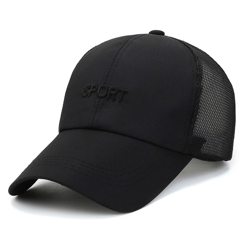 Ademende Mesh Baseballpet Polyester Verstelbaar Zonnescherm Buitensport Trucker Pet Voor Heren En Dames