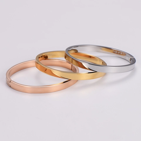 Brazalete De Acero Inoxidable 316L Con Circonitas Incrustadas Vintage Lujo Brillante Joyería Elegante Para Mujer
