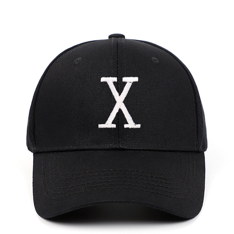 Pure Cotton Baseball Cap Letter X Embroidery Breathable Adjustable Casual Outdoor Sports Hat For Men Women