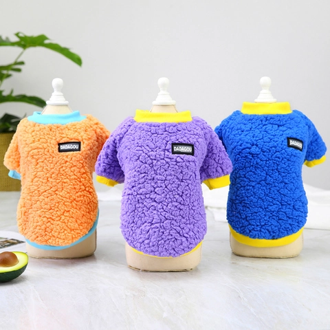 Πουλόβερ Fleece Για Σκύλους Και Γάτες Ζεστά Ρούχα Χειμώνα Φθινόπωρο Μαλακό Sherpa Βελούδο Για Μικρούς Σκύλους