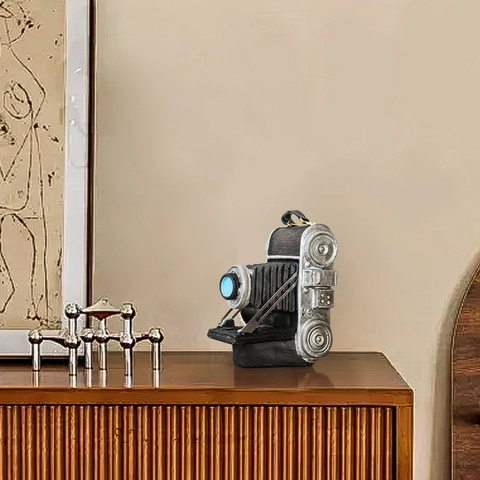 Vintage Kamera Modell Ornament Harz Industrie Stil Desktop Dekoration Handgefertigtes Kunsthandwerk Home Office Display