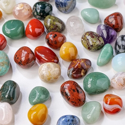 Natural Tumbled Stones Polished Crystal Gemstone Irregular Smooth For DIY Jewelry Making Home Decor Aromatherapy Healing