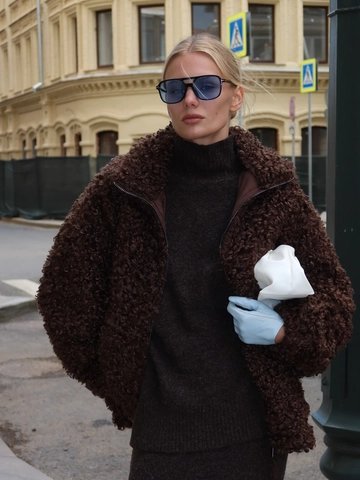 Women Polar Fleece Hoodie Half Zip Solid Color Loose Fit Long Sleeve Warm Jacket Winter Maillard Streetwear Casual Top
