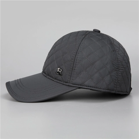 Heren Winter Baseballpet Met Oorkleppen Gewatteerd Warm Fleece Gevoerd Pet Voor Oudere Vaders Buiten Winddicht Verstellbaar Sportpet