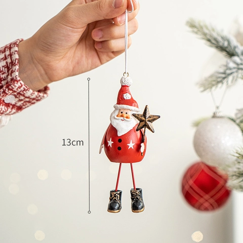 Addobbi Per Albero Di Natale Arte In Ferro Babbo Natale Pupazzo Di Neve Alce Pendenti In Metallo Decorazioni Casa