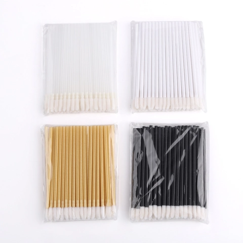Pennelli Per Labbra Usa E Getta Punta Floccata Manico In Plastica Applicatori Di Trucco Portatili Per Rossetto Gloss