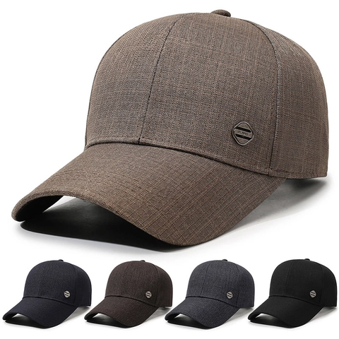 Honkbalpet Heren Dames Denim Textuur Polyester Verstelbare Metalen Gesp Buiten Zonbescherming Casual Sport Hoed