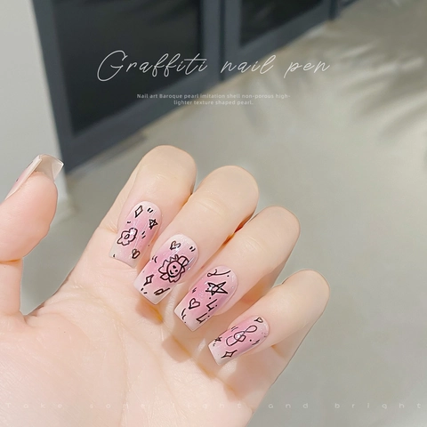 Nail Art Graffiti Stift Wasserfest Schnelltrocknend Feinmalerei Zeichnung Marker DIY Maniküre Werkzeug