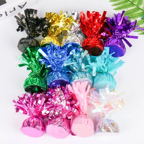 Balloon Weights Metallic Foil Tassel Fringe Helium Balloon Pendants For Party Wedding Festival Decoration Table Centerpiece