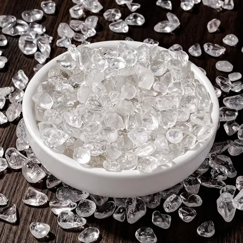 Natural Clear Quartz Crystal Chips Polished Stones Irregular Healing Purifying For Home Decor Aromatherapy Diffuser