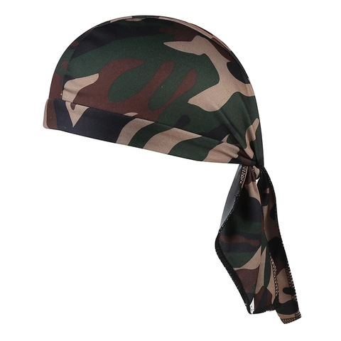 Sombrero de Pirata de Camuflaje al Aire Libre para Hombres Mujeres Transpirable Bandana de Ciclismo Protección Solar Gorro Deportivo