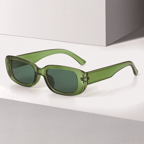 Retro Rectangle Sunglasses Vintage Small Square Frame PC Fashion Eyewear For Women Men Y2K Candy Color Travel