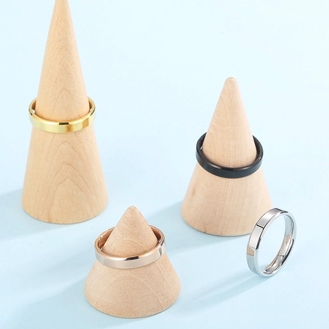 Anillo Minimalista De Acero Inoxidable Pulido Banda Lisa Joyería Clásica Para Mujeres Y Hombres Accesorio Diario